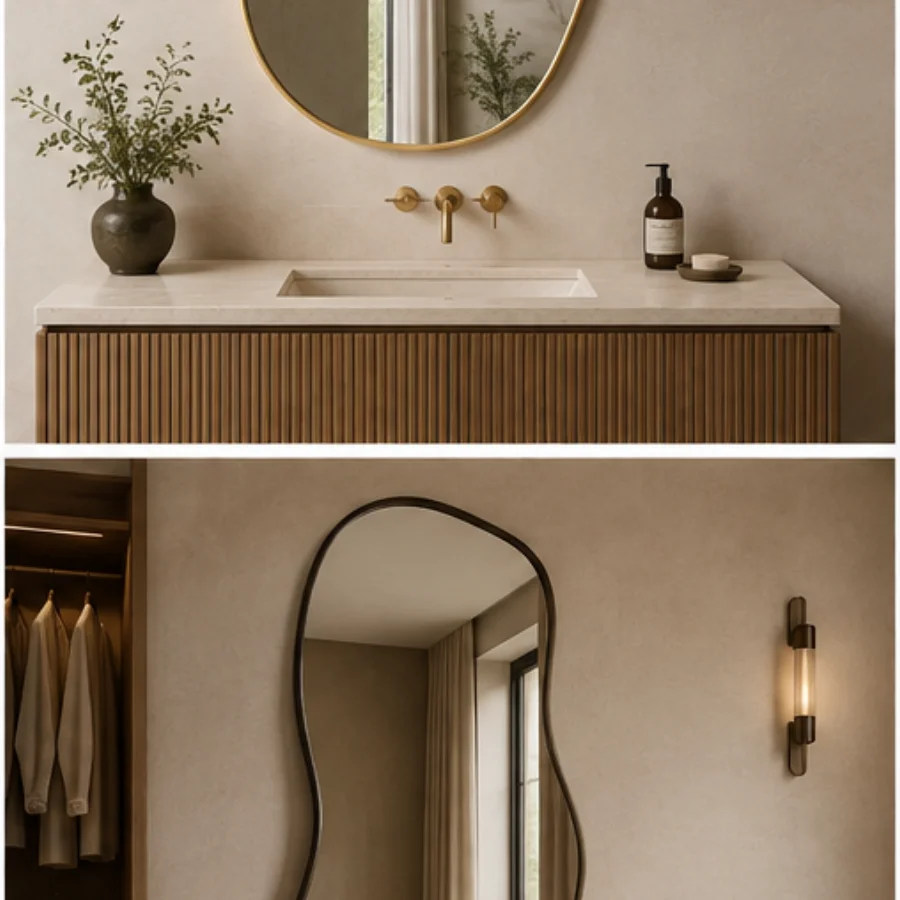 Existing irregular LED mirror product direction