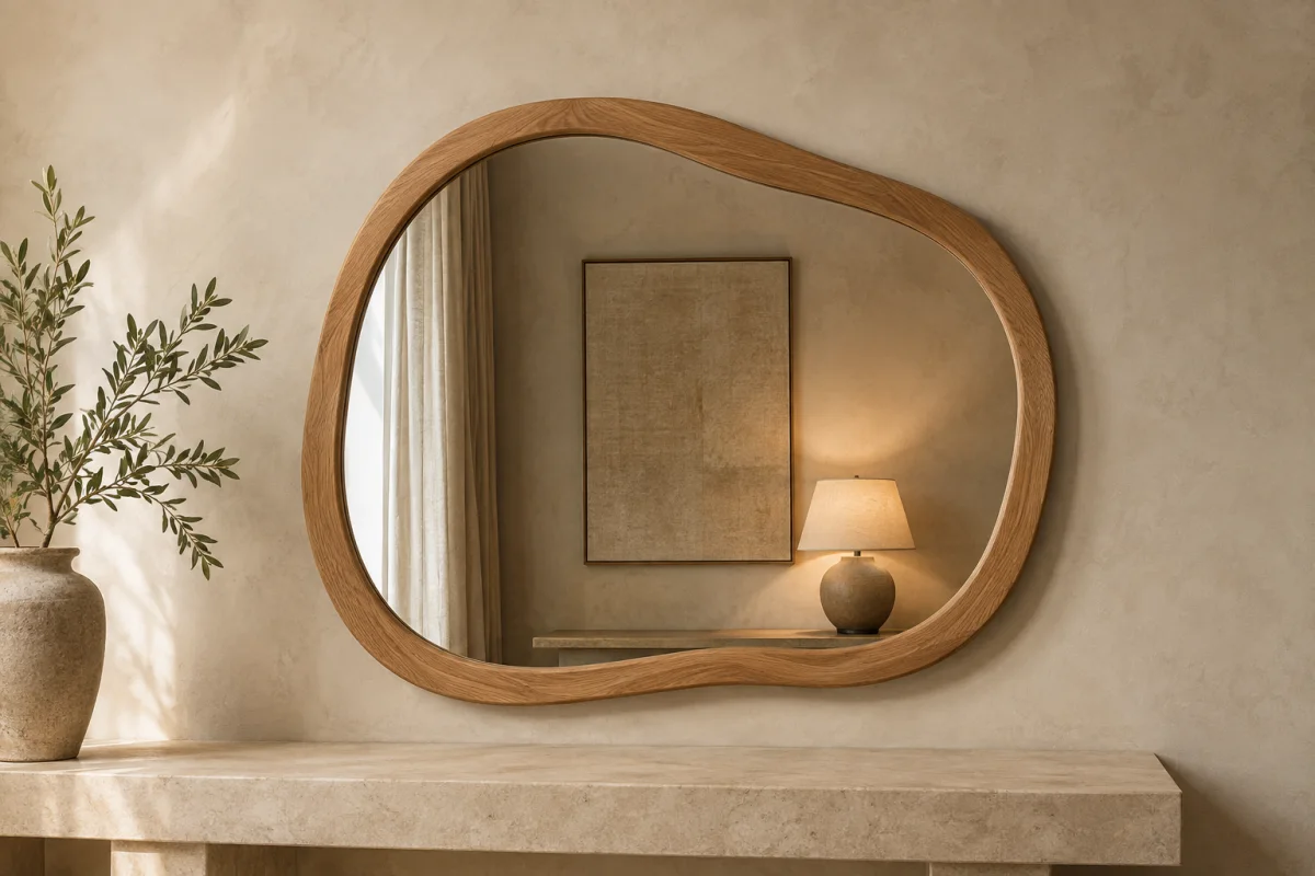Wood framed mirror reference
