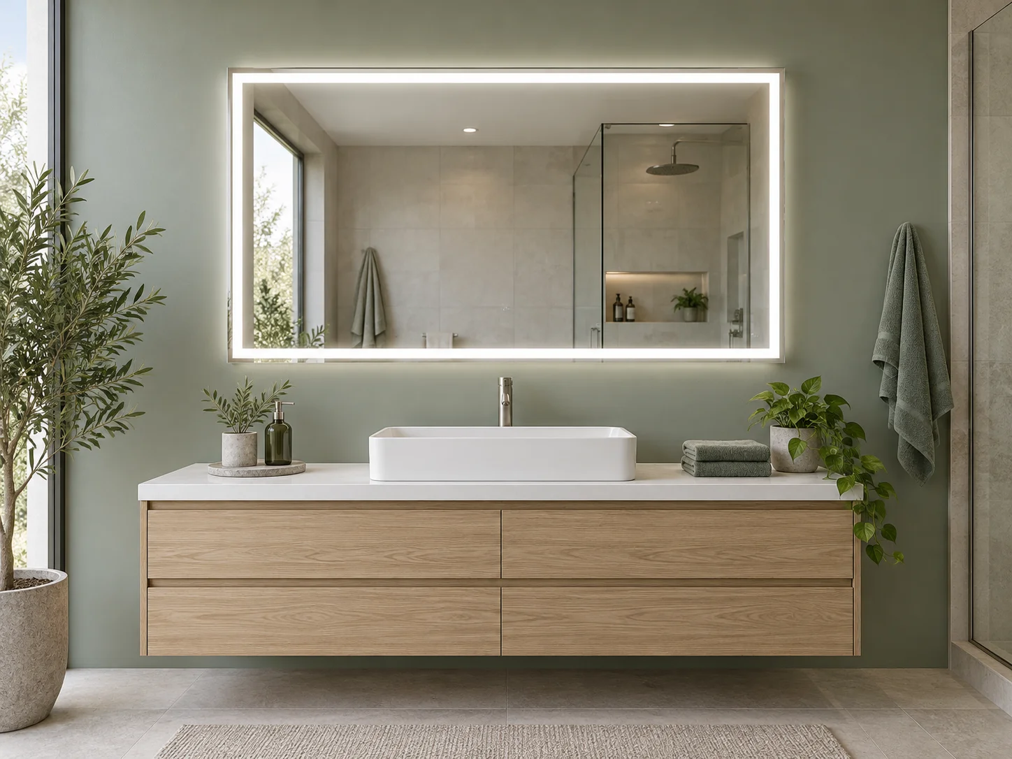 LED vanity mirror