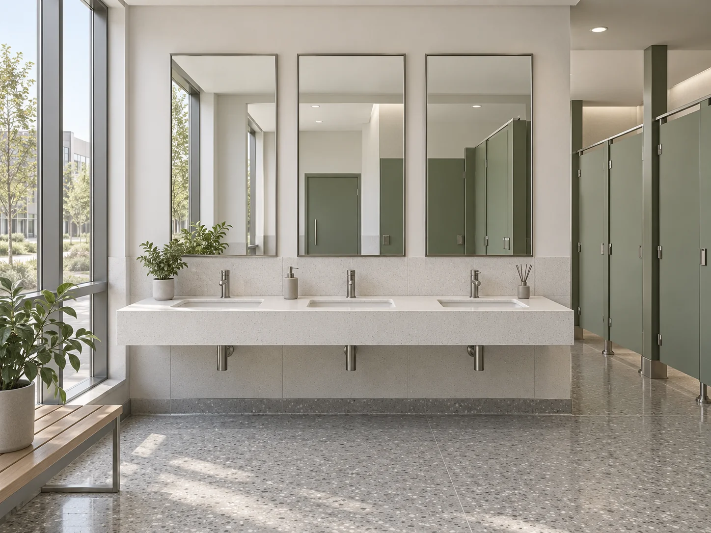 Shared washrooms