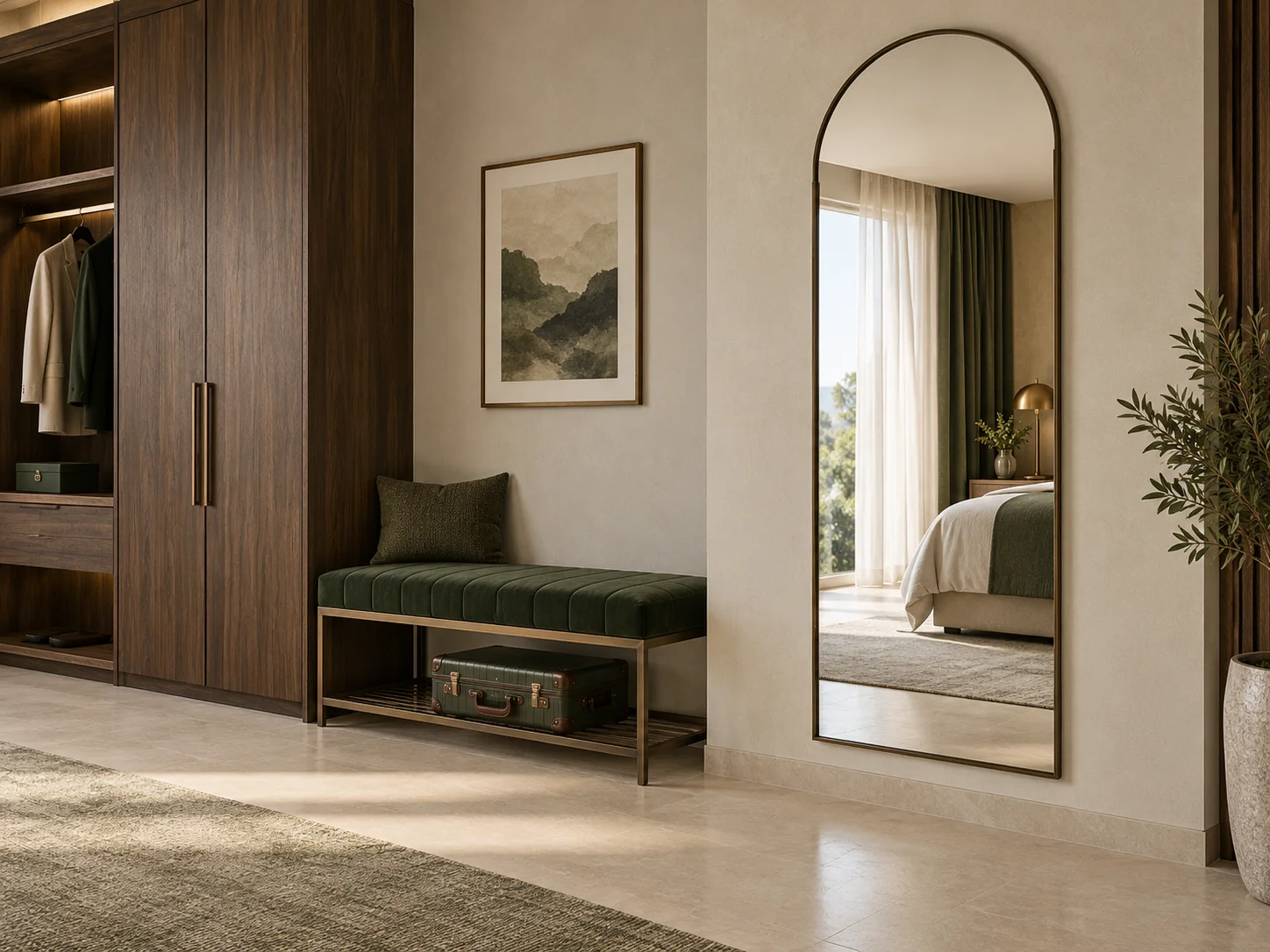 Guestroom and dressing mirror design concept
