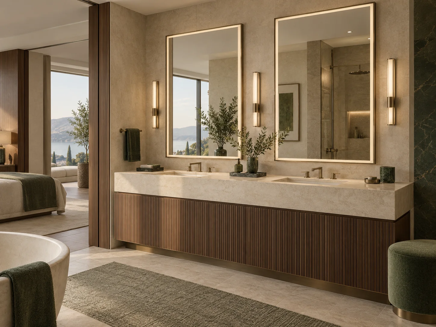 Suite bathroom mirror design concept