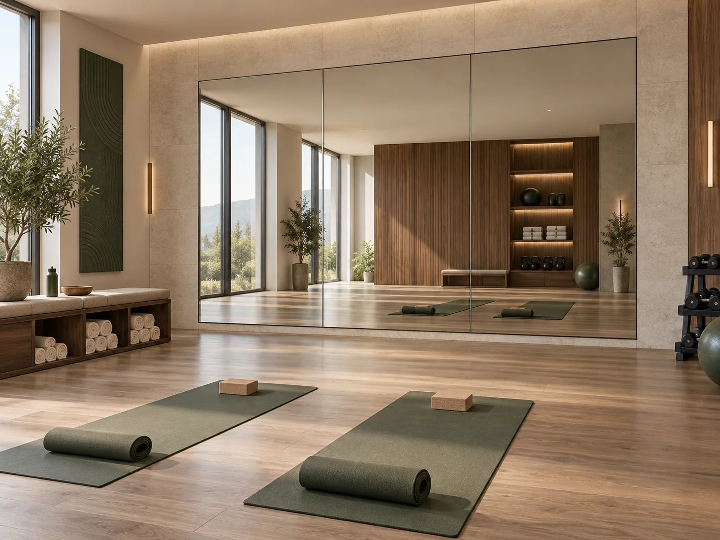 Spa and fitness mirror design concept