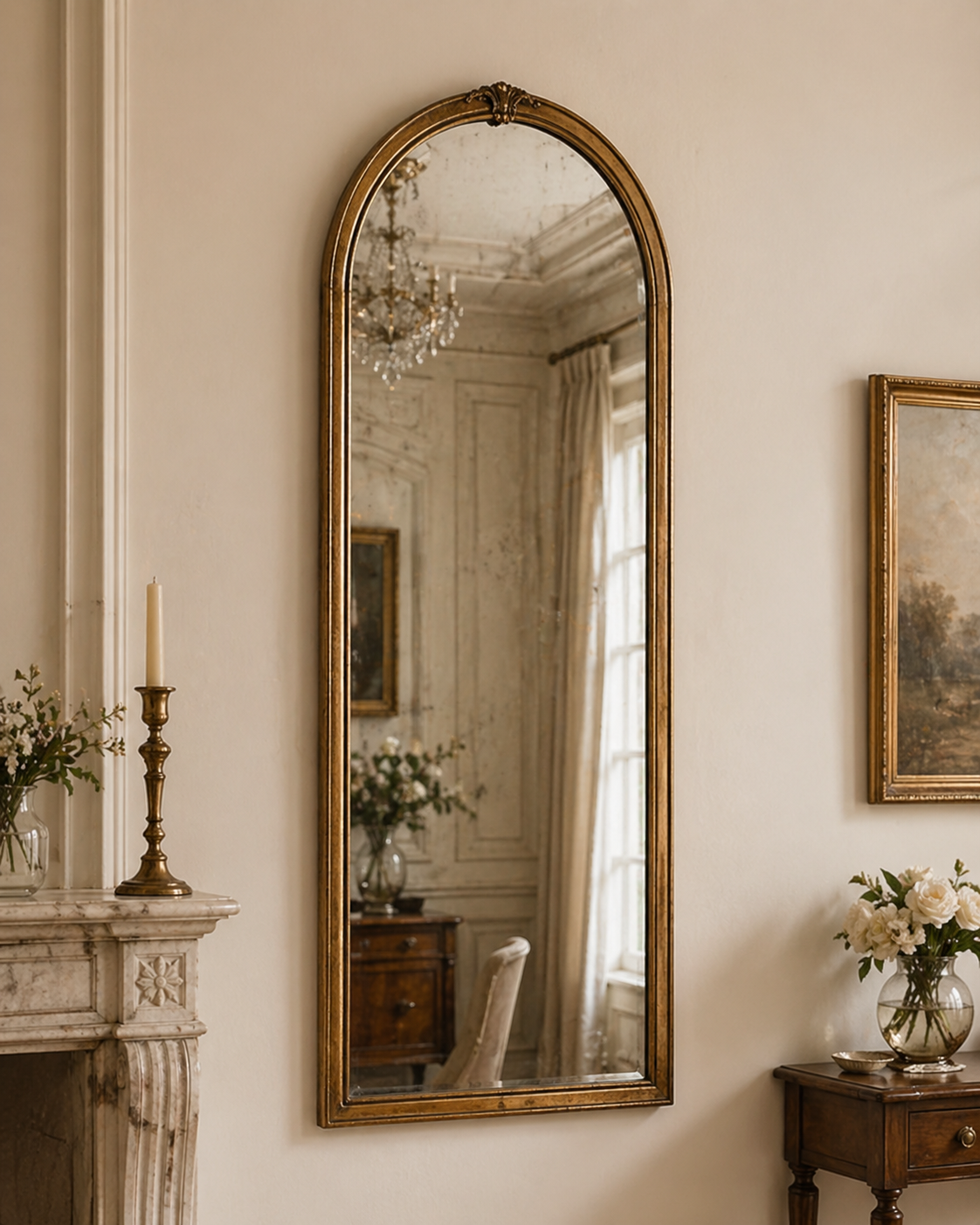 Arched Antique Mirrors