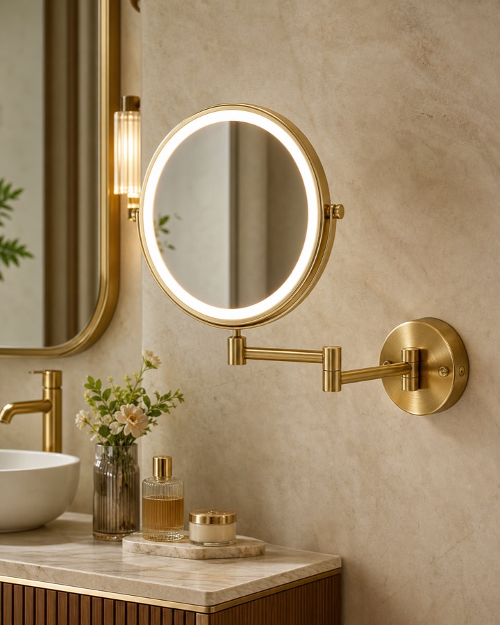 Brushed Nickel Mirror