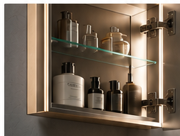 Custom medicine cabinet detail visual
