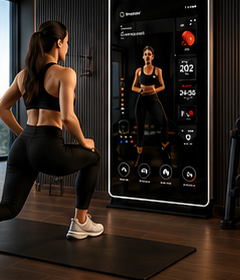 Wall-Mounted Fitness Mirror