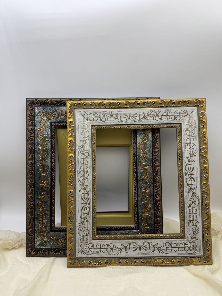 Physical wide decorative patterned frame samples