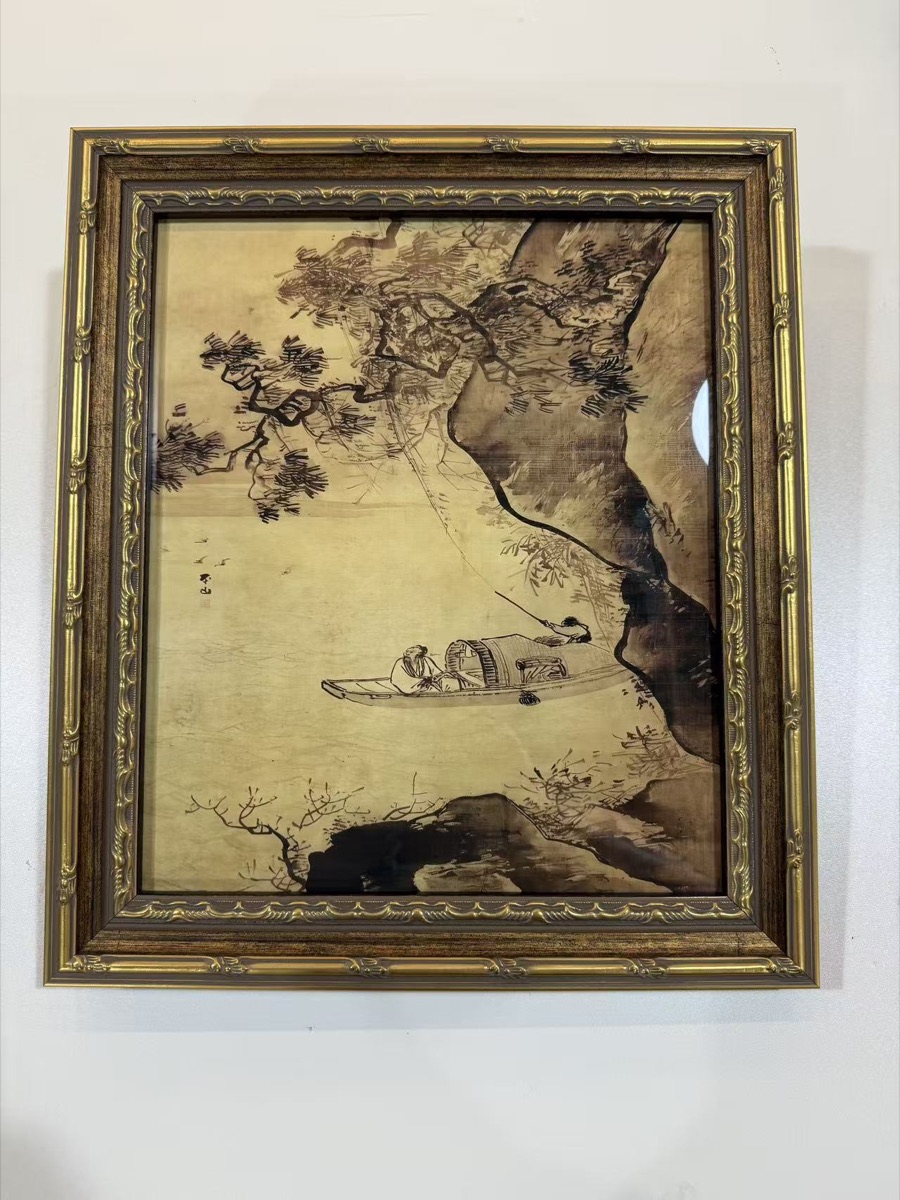 Gold brown classical frame assembly