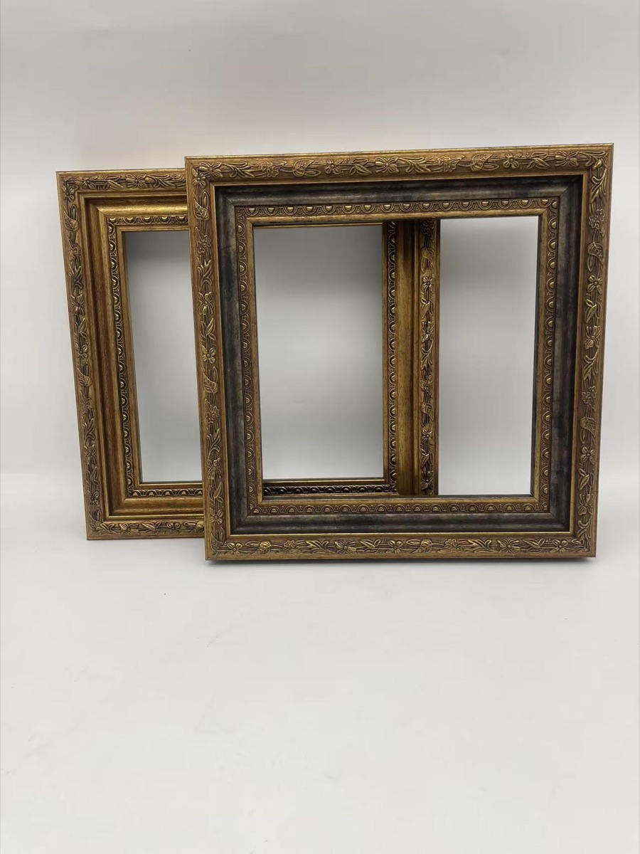 Physical antique floral relief frame samples