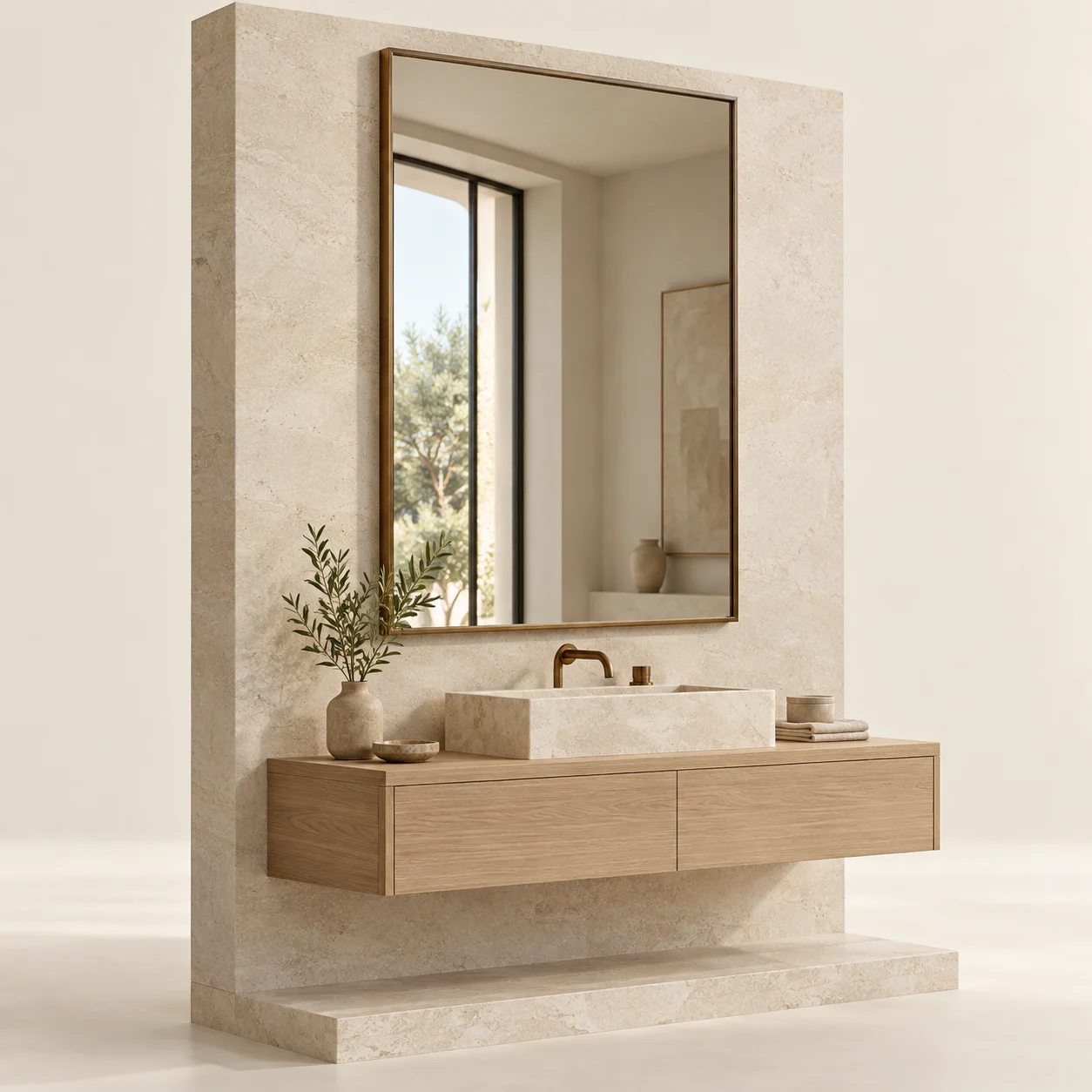 Framed mirrors 3D design concept