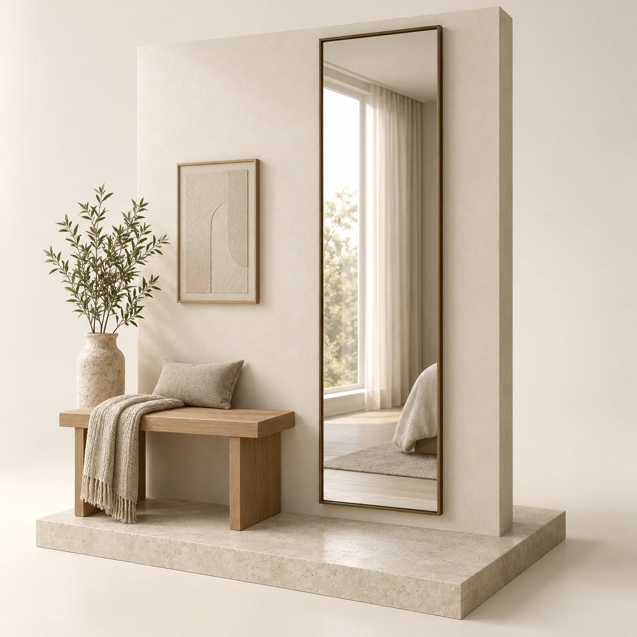 Full-length mirrors 3D design concept
