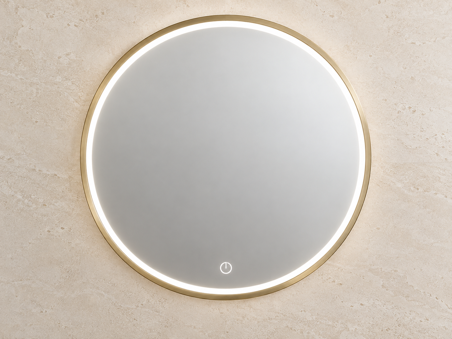 Round LED bathroom mirror
